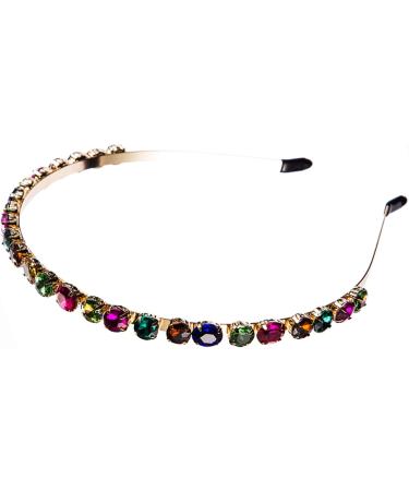 Crystal Rhinestone Headbands Sparkle Silver Diamond Headband Vintage Princess Party Headpiece for Birthday Wedding Bridal Tiara Daily Wear (crystalColorA3) - Buy Online on GoSupps.com