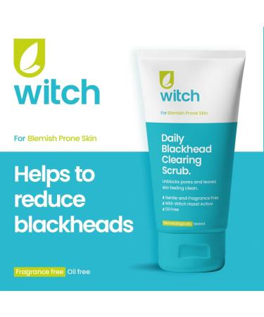 Witch Daily Blackhead Clearing Scrub 150ml with Witch Hazel & Salicylic Acid - Gentle & Fragrance-Free - Buy Online on GoSupps.com