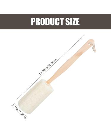 Topbathy Luffa Bathing Brush & Back Scrubber | Long Wood Stem Body Brushes for Shower & Massage | 2pcs Dry Peeling Skin Care - Buy Online on GoSupps.com