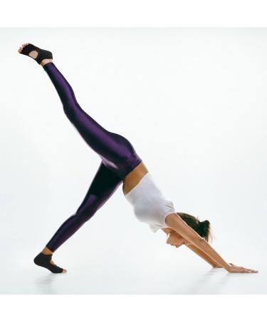 Buy GREVOSEA Yoga Socks - Slipproof Toe Pilates & Gymnastics Socks for Women | 2 Pairs Black & Gray - Buy Online on GoSupps.com