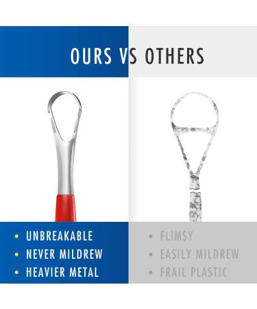 Stainless Steel Tongue Scraper & Cleaner for Oral Care - Adults, Kids, Men, Women - Orabrush Tongue Cleaner - Buy Online on GoSupps.com