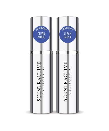 CA Perfume Impression of Emra Clean Musk For Women & Men Fragrance Concentrated Long Lasting Eau de Parfum Spray Refillable Glass Atomizer Bottle 0.17 Fl Oz/5ml-X2 EMRA CLEAN MUSK 0.34 Fl Oz (Pack of 1)