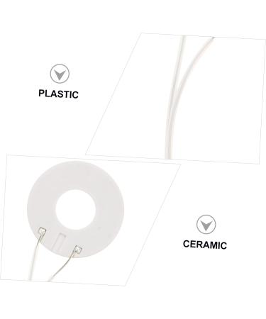 Housoutil 2pcs Ceramic Coil Heating Plate Replacement Ceramic Coils Hairdressing Ceramic Coil Hairdressing Machine Electric Appliances Ceramic Coil Element Plastic Electro-Thermal White 9.5X2.5CM White - Buy Online on GoSupps.com