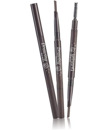 Didiseaon 2pcs 2 1 Eyebrow Brush Brow Spoolie Brush Coffee Eyebrow Pencil Filler Water Proof To Rotate - Buy Online on GoSupps.com