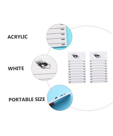 Buy FRCOLOR 6 Pcs Eyelash Extension Scale Plate - Acrylic Grafting Stand & Display Case for Perfect Lash Organization - Buy Online on GoSupps.com