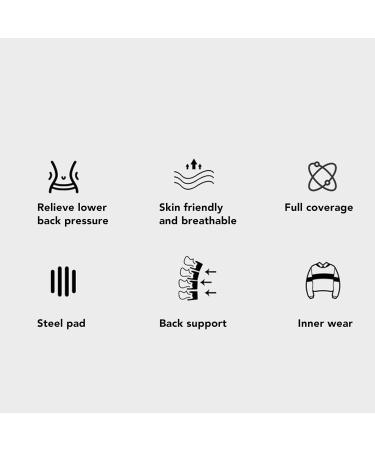 Oumefar Adjustable Back Support Belt for Office - Comfort & Pain Relief International Shipping Available - Buy Online on GoSupps.com