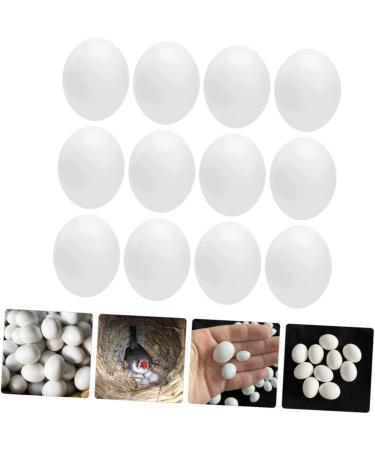 Yardwe 12pcs Fake Eggs Minieggs Household Egg Props Mini Egg Graffiti Plastic Eggs Fake Bird Eggs Parrot 1.6x1.2cm White - Buy Online on GoSupps.com