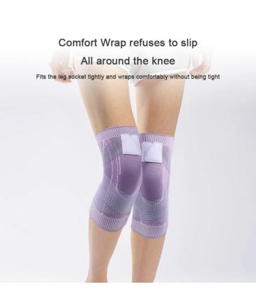 ANKOMINA Unisex Knee Compression Sleeve Adjustable Knee Brace for Pain Relief in Sports | Purple Large (154-178 lbs - Buy Online on GoSupps.com