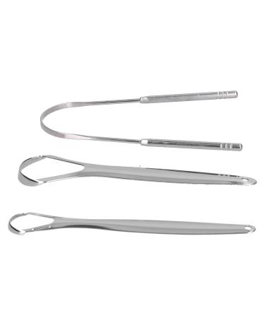 3PCS Portable Stainless Steel Tongue Cleaner - Effective Oral Care Tools for Better Oral Health - Buy Online on GoSupps.com