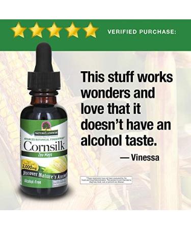 Natureâ€™s Answer Alcohol-Free Cornsilk Extract - 1oz for Natural Wellness - Buy Online on GoSupps.com