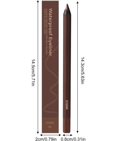 Crayon Pour Les Yeux 2 En 1 R sistant Aux Traces Crayons Pour Les Sourcils Et Stylo Eyeliner - Beaut Longue Tenue Stylo Sourcils Doux Femmes Filles - Buy Online on GoSupps.com