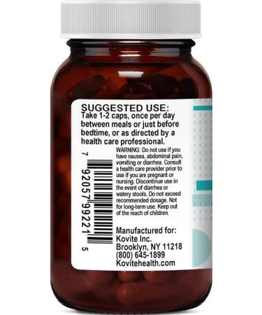 Kovite Kosher Cascara Sagrada Supplement - 90 Vegetarian Capsules - Buy Online on GoSupps.com