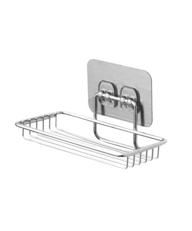 Ciieeo soap holder Stainless steel washable no trace drain rack punch-free stainless steel soap dish storage soap rack No punching