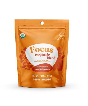 Lion's Mane Powder Organic Concentration and Cognition Supplement Sugar Free Gluten Free 60g