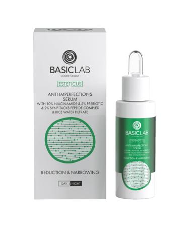 Basiclab AntiPimples Serum with 10 niacinamide Reduction and constriction 30ml