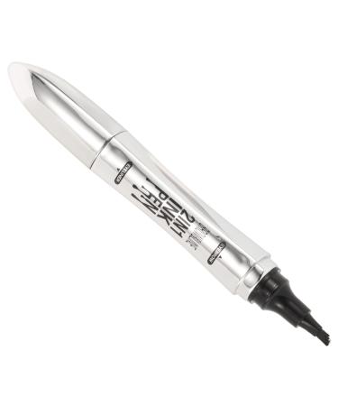 LALADEFIEE Eyebrow Pencil and Eyeliner 2-in-1 Microblading Eyebrow Pen with 4 Fork Tip Applicator Light Brown Eyebrow Pencil with Eyeliner for Eye Makeup