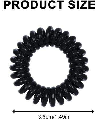 Tadipri Telephone Cable Hair Scrunchie Elastic Hair Band 9 Pieces 3 Colours Spiral Telephone Cable Large Anti Split Ends Braid Elastic Fitness Hair Band Spiral Small for Girls and Women - Buy Online on GoSupps.com
