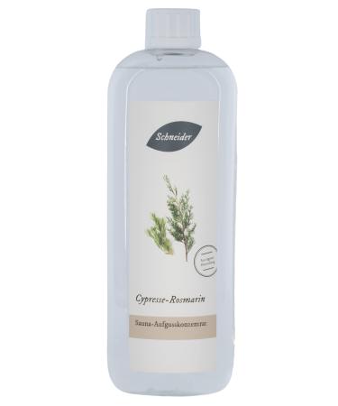 Saunabedarf Schneider - Infusion concentrate Cypress-Rosemary - herbal-tart sauna infusion - 1000ml content Cypress-Rosemary 1000ml