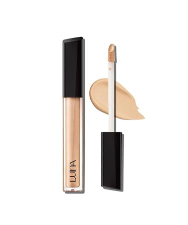 LUNA Long-Lasting Tip Concealer Cover-Fit (#04 Sand) Full Coverage, for Under Eye Dark Circles, Fine Lines, Redness & Discoloration, Korean Makeup 0.26 Fl Oz
