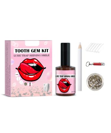 20-part dental set tooth jewelry set with adhesive UV light and gemstone selection professional tooth crystals tartar set for beginners (1)