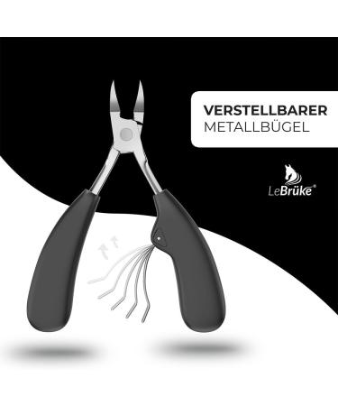 Lebr ke Nail Clippers for Thick & Ingrown Nails | Premium Toenail & Fingernail Scissors - International Shipping - Buy Online on GoSupps.com