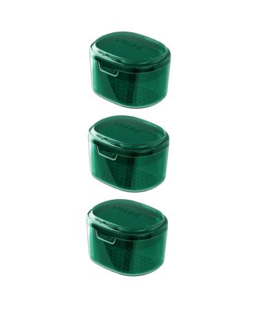 Beaupretty 3st retainer storage box prosthesis container absorption container Small prosthesis case prosthesis holder braces cleaning case cleaning suitcase.