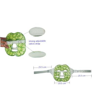 Angoily Cold Gel Mask Ice Compress Cold Gel Faicial Care Cooling Facial Cucumber Cooling Mask - Buy Online on GoSupps.com
