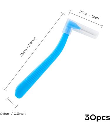 30 Piece Interdental Brushes Set - Non-Slip Toothbrushes for Gums & Braces Care | Orthodontic Cleaning Tool - Buy Online on GoSupps.com