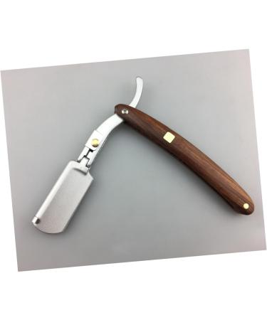 Magiclulu 3-in-1 Men's Barber Razor | Safe Manual Knife Holder & Wooden Cutlery for Precision Shaving - Buy Online on GoSupps.com