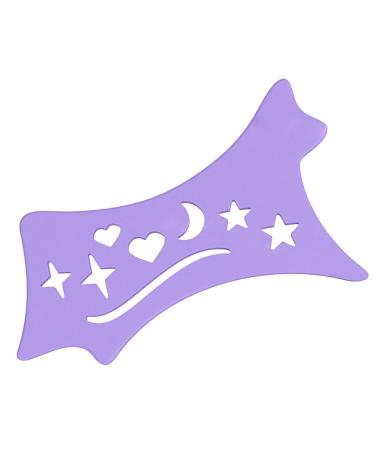 Fovolat Winged Eyeliners Tool | Flexible Eyeliners Stencils - Precision Beveled Design Eye Liners Reusable Cleaning Cloths for Women Purple