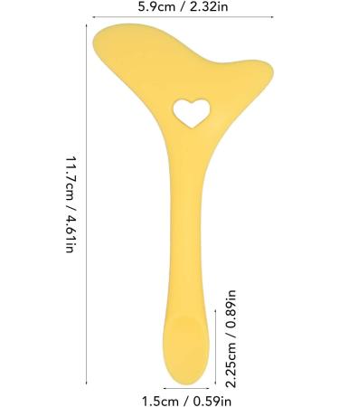 Eye Makeup Auxiliary Guard Tool Aid Stencils Wing Tips Silicone Mask Reusable Silicone Eye Makeup Aid Tool with Cream Applicator Eyeshadow Mascara Drawing (Yellow) - Buy Online on GoSupps.com