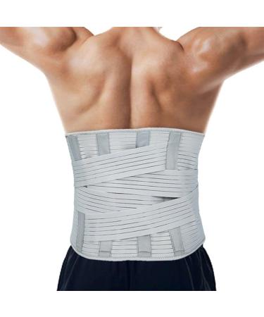 Dorbi widened back support belt lumbar spine intervertebral discs spine waist shimmering lower back relief pain men (size: xxl)