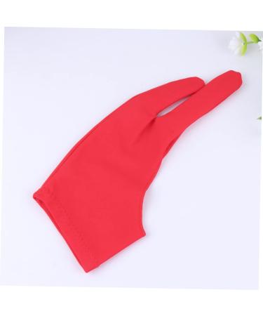 FRCOLOR Drawing Glove - 2 Pcs Art Gloves for Sketching Writing & Graphics | Gauntlet Style 2 Finger Mitten - Red Medium - Buy Online on GoSupps.com