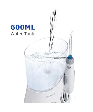 Dental Oral Irrigator Water Flosser for Braces Care - 600ml, 6 Jet Tips, 10 Pressure Settings - Family Dental Cleaner - Buy Online on GoSupps.com
