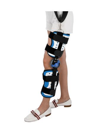 SFKLYU Knee Joint Fixation Bracket Leg Stabilizer Lock Hinge Angle Adjustable Bracket with Side Leg Stabilizers for Meniscus Tear Arthritis Osteoarthritis