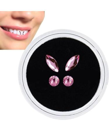 Hrippy Tartar Kit Teeth Jewelry Kit Artificial Crystal Tooth Ornaments Reflective Teeth Diamonds Teeth Decoration