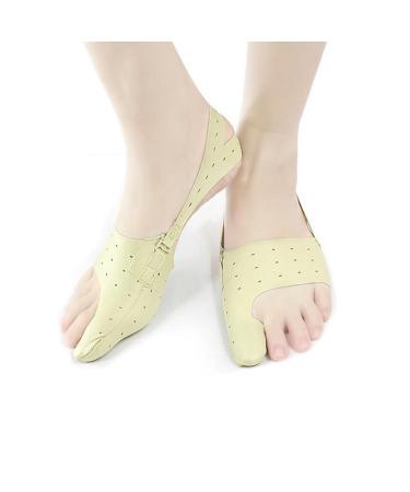 Bunion Corrector Relief Protector Sleeves w/3 Hole Adjustable Slim Toe Straighteners Separators Corrector Brace 24h Day Night Splints Treat Pain Hallux Valgus Hammer Toe Joint Easy Wear in Shoes (S)