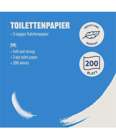 Buy Amazon 3-Ply Unscented Toilet Paper - 200 Sheets 10 Rolls Pack - International Shipping Available - Buy Online on GoSupps.com