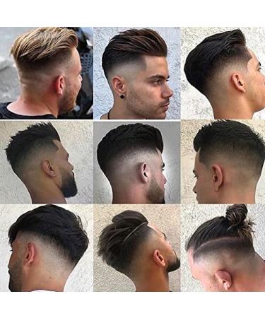 Real Hair Toupet for Men - YanaHair 0.04-0.06mm V-Loop PU Thin Skin Hair System | European Real Hair Wig - Black & Gray (10x8) - Buy Online on GoSupps.com