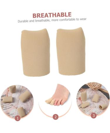 Lurrose 2pcs Silicone Toe Guards & Spacers Set | Toe Sleeves & Caps for Toe Protection | Breathable & Elastic | 2.5x4cm - Buy Online on GoSupps.com