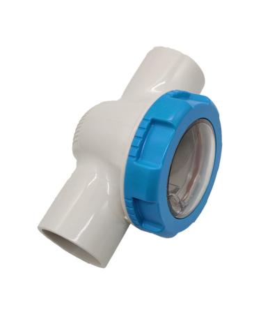 Check Valve for Pool 2 Inch - ABS PVC Pool Check Valve Visual - Water Hose Backflow Preventer with Transparent Pipe for Swimming Pool Filter