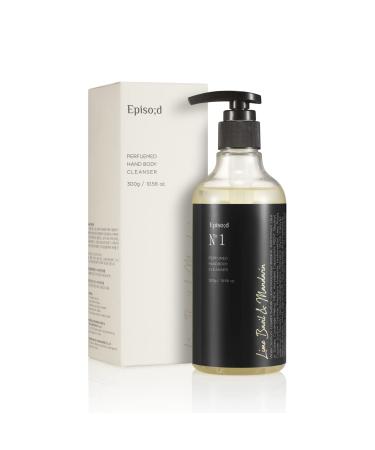 THE PLANT BASE Episod No.1 Perfumed Hand Body Wash Basil & Mandarin 300ml / 10.58 Fl oz | Perfumed body wash | Korean Skincare | Hand wash | Cleansing