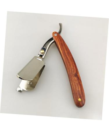 Frcolor Metal Razor & Hair Clips - Travel-Friendly Barber Tools for Men | Safe & Stylish Khimar Hijab Razor with Mahogany Knife Holder - Buy Online on GoSupps.com