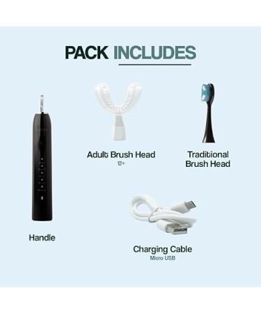 Y-Brush - Electric Toothbrush - Y-Shaped & Traditional Brush - 1 Month Battery Life - DuoBrush - Buy Online on GoSupps.com