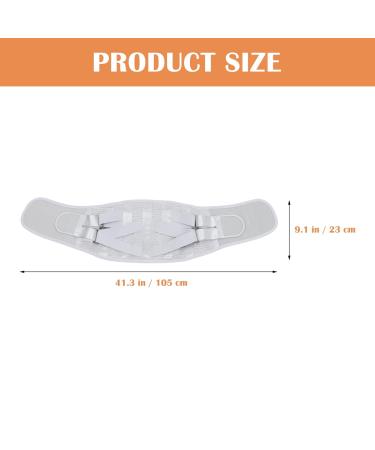 FOMIYES Sports Men's Lumbar Brace - Adjustable Waist Support for Gym & Daily Use | Silver 105x23x1CM - Buy Online on GoSupps.com