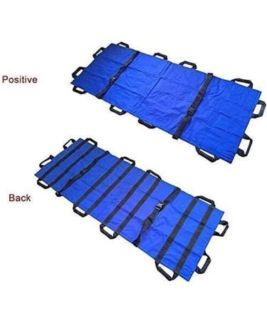 with Handbag Emergency Rescue Stretcher Folding 12 Handles Emergency Stretcher-for Hospital Sports Venues Ambulance Portable Stretcher Camouflage (Blue) - Buy Online on GoSupps.com
