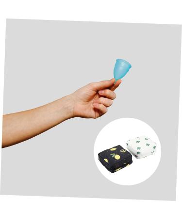 Healeved Period Bags 2pcs - Portable Menstruation Bags for Pads and Cosmetics - Teen Girl Wallet - Cute Mini Lipstick Holder - Buy Online on GoSupps.com