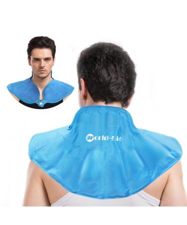 Ice Pack for Neck and Shoulder Reusable Flexible Shoulder Neck Ice Pack Wrap Gel Freezer Hot Cold Compress Therapy for Upper Back Pain Relief Rotator Cuff Injuries Inflammation Swelling Surgery