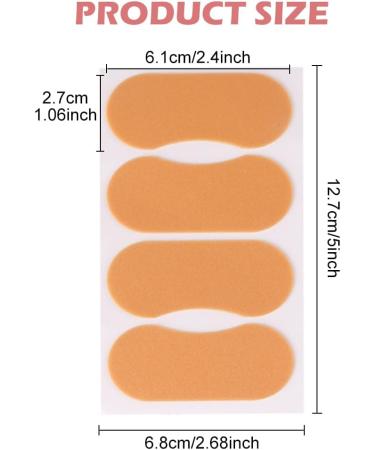 7 Sheets Moleskin Tape for Feet Self Adhesive Foot Patches Soft Foam Anti-Slip High Heel Sticker Patches Protection Bandage Strips Reduce Chafing Pain Blisters Prevention and Healing(Size:08pcs) - Buy Online on GoSupps.com