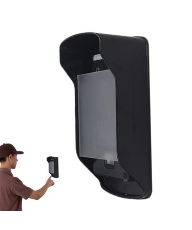 Couvercle De Sonnette Pour L'ext rieur - Protecteur De Sonnette Sans Fil tanche La M t o | Ajustement Universel Pour La Plupart Des Sonnettes Vid o Et Des Machines D'empreintes Digitales | Pain De Large size with rain cover
